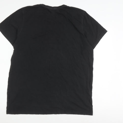Adidas Men's Black Medium Graphic T-Shirt
