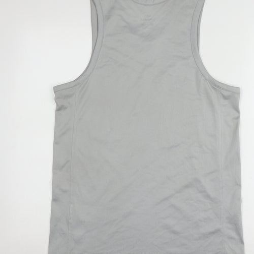 Nike Men's Grey Tank Top S - Lightweight Sportswear
