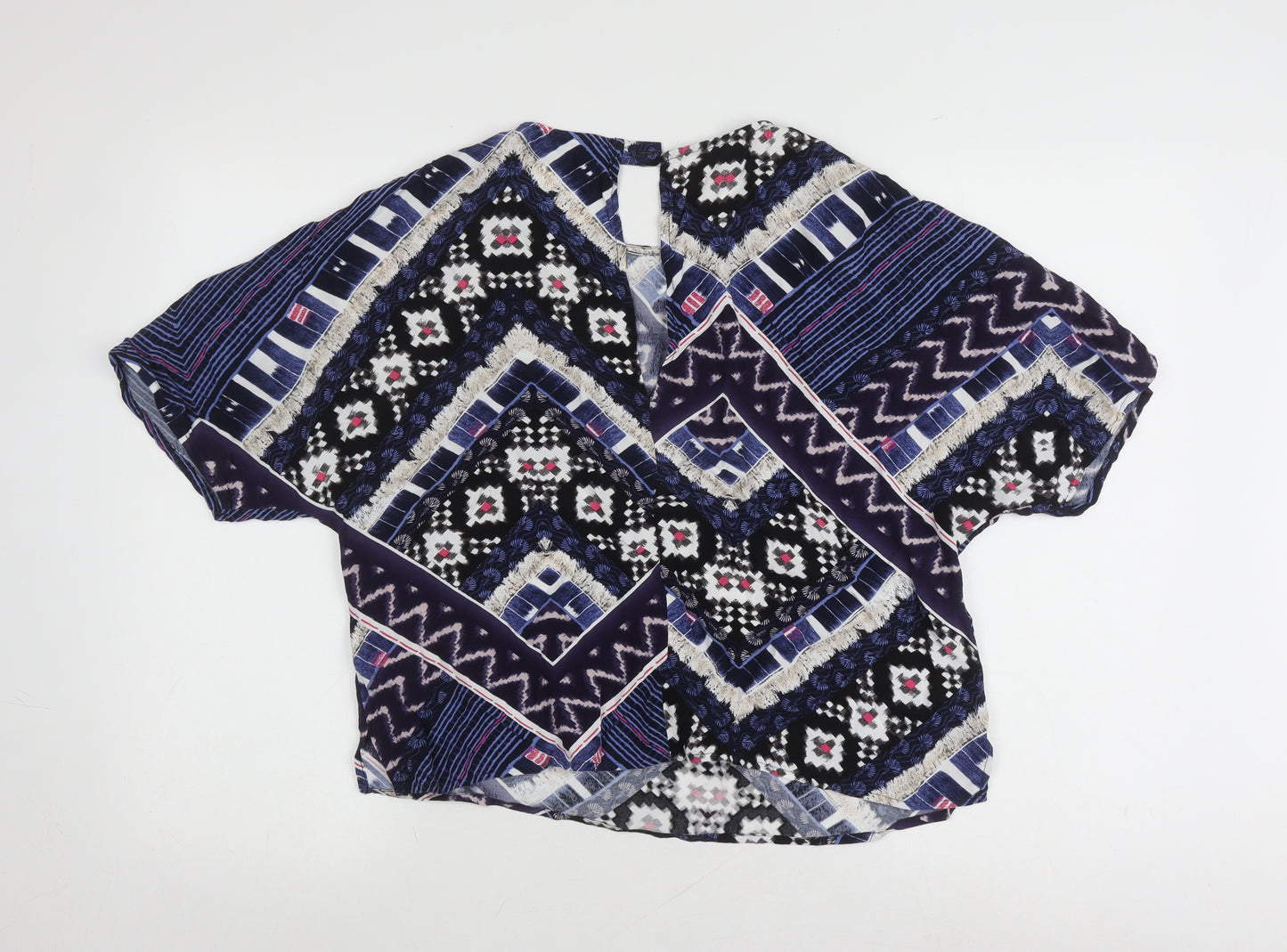 Warehouse Women’s Multicoloured Geometric Blouse UK 10