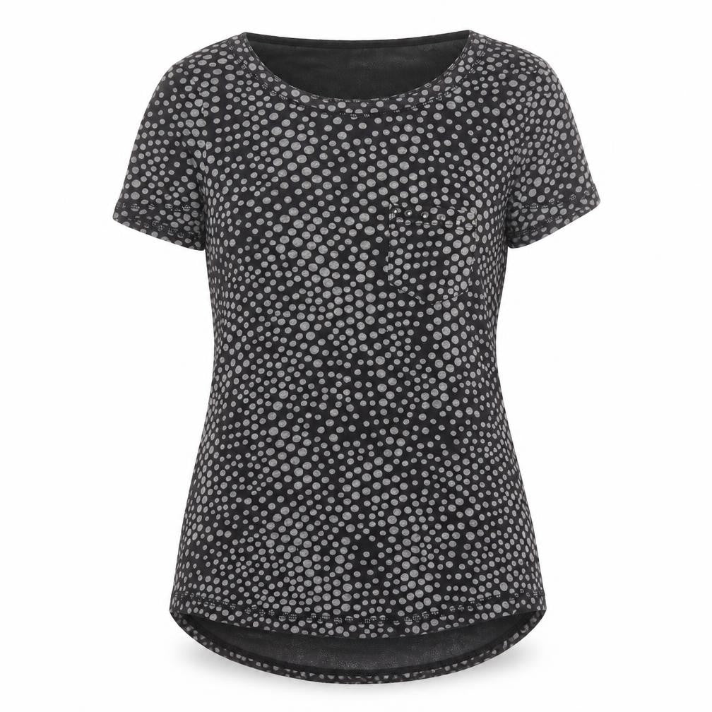 Karen Millen Women's Black Polka Dot T-Shirt, Size 8