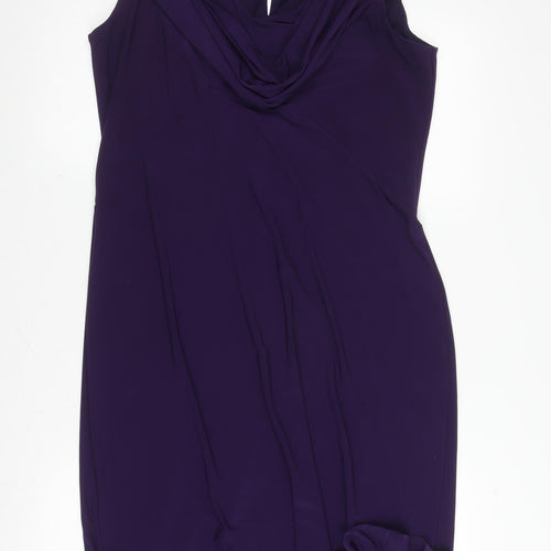 Wallis Women's Purple Sleeveless Dress Size 16