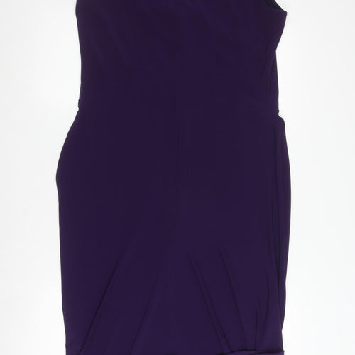 Wallis Women's Purple Sleeveless Dress Size 16