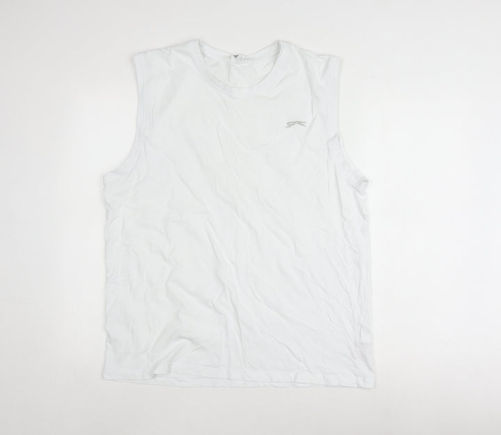 Slazenger Men's White XL Tank Top for Gym & Training