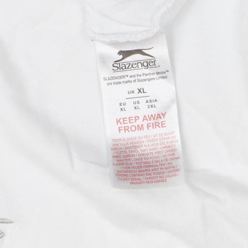 Slazenger Men's White XL Tank Top for Gym & Training