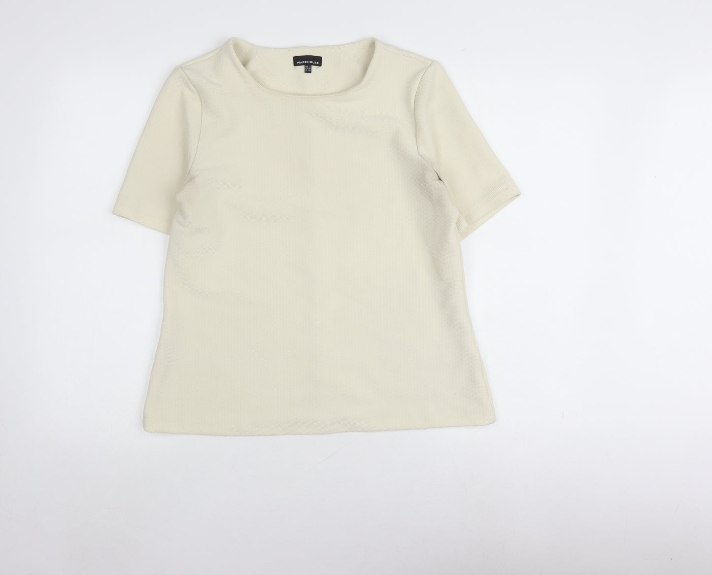 Warehouse Women's Beige T-Shirt, Size 12, New