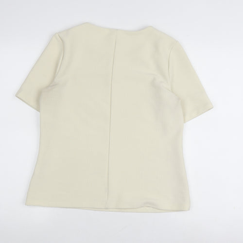 Warehouse Women's Beige T-Shirt, Size 12, New