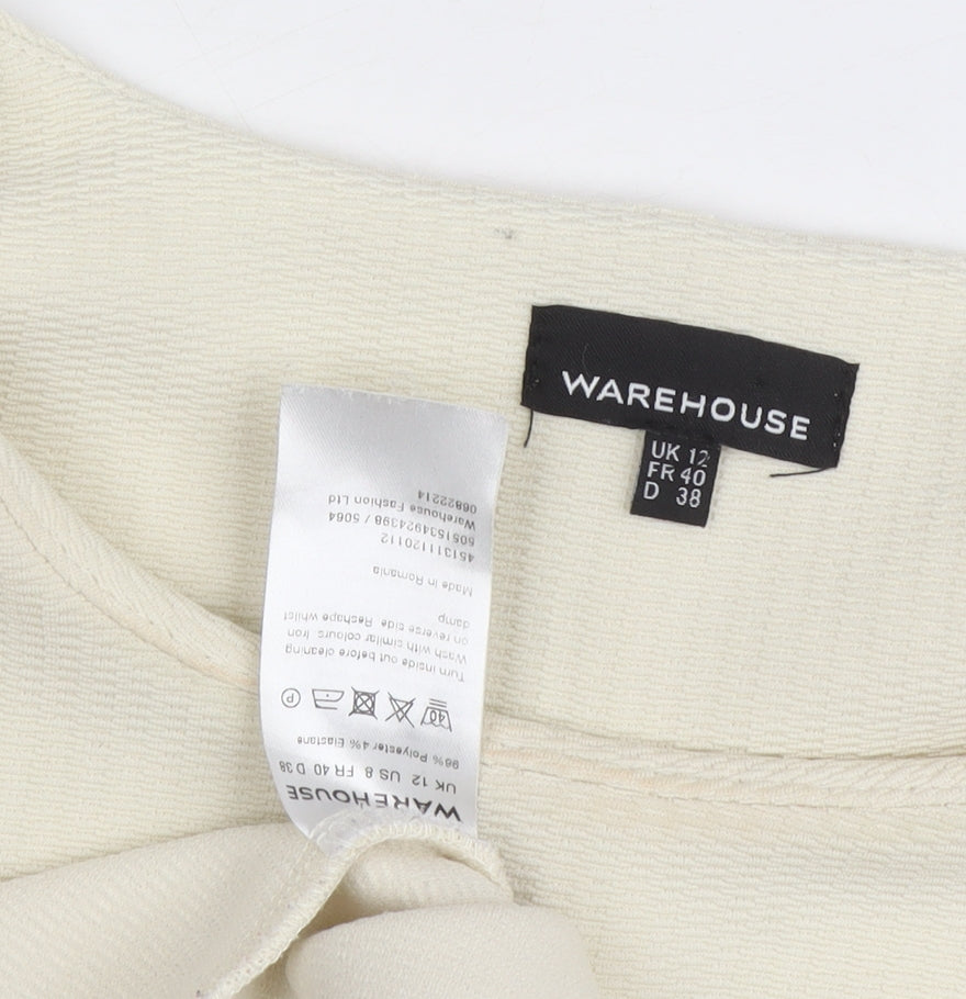 Warehouse Women's Beige T-Shirt, Size 12, New