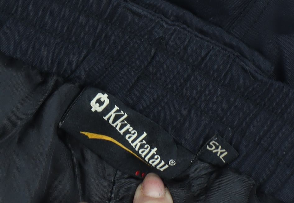 Krakatau Men's Black 5XL Snow Pants - Winter Belted