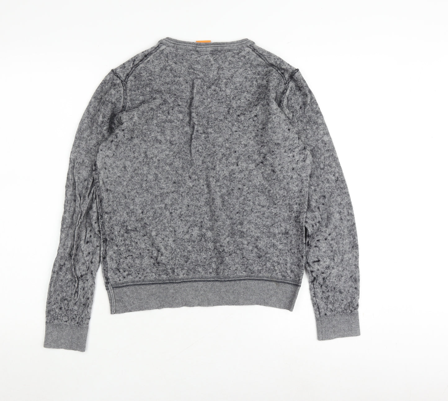 Hugo Boss Grey Pullover Jumper, Unisex L, Crew Neck
