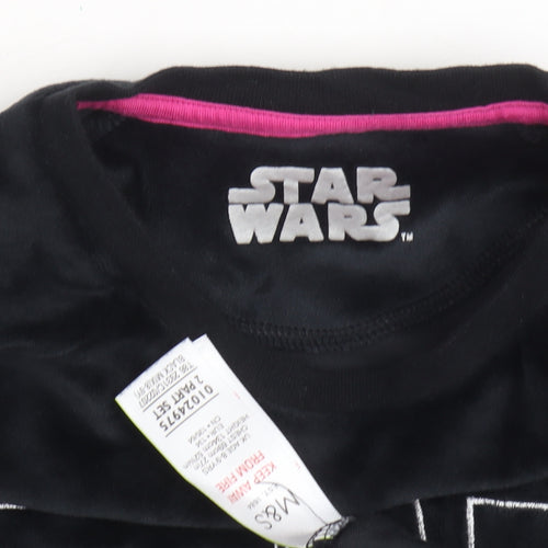Marks and Spencer Girls Black Star Wars Velour Sweatshirt M