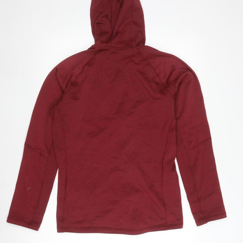 Men's Red Full Zip Hoodie - Size Not Specified