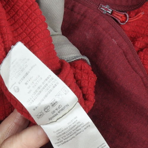 Men's Red Full Zip Hoodie - Size Not Specified