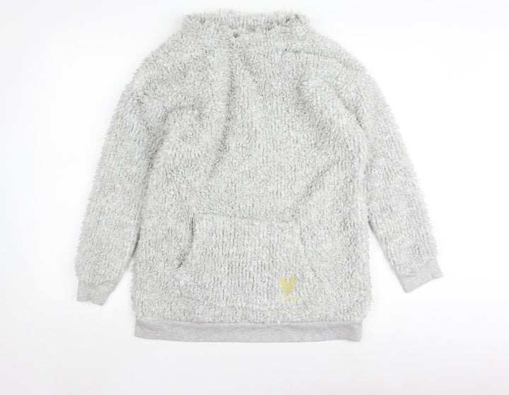 George Disney Girls Grey Fleece Robe 8-10 Years