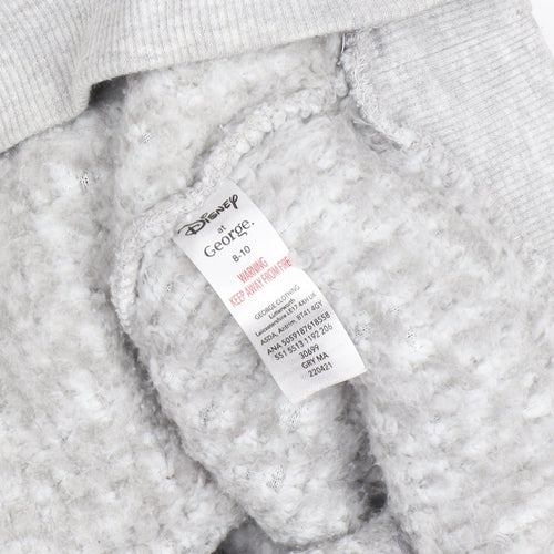 George Disney Girls Grey Fleece Robe 8-10 Years