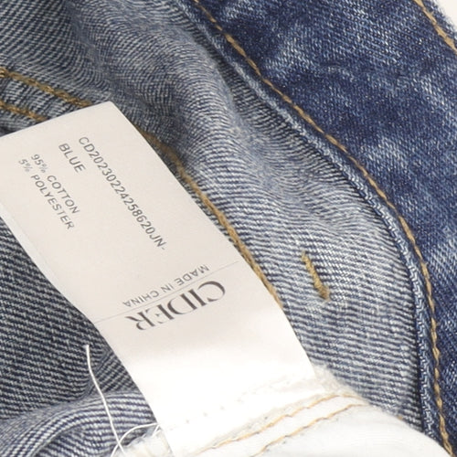 Cider Women's Blue Straight Denim Jeans - Size S