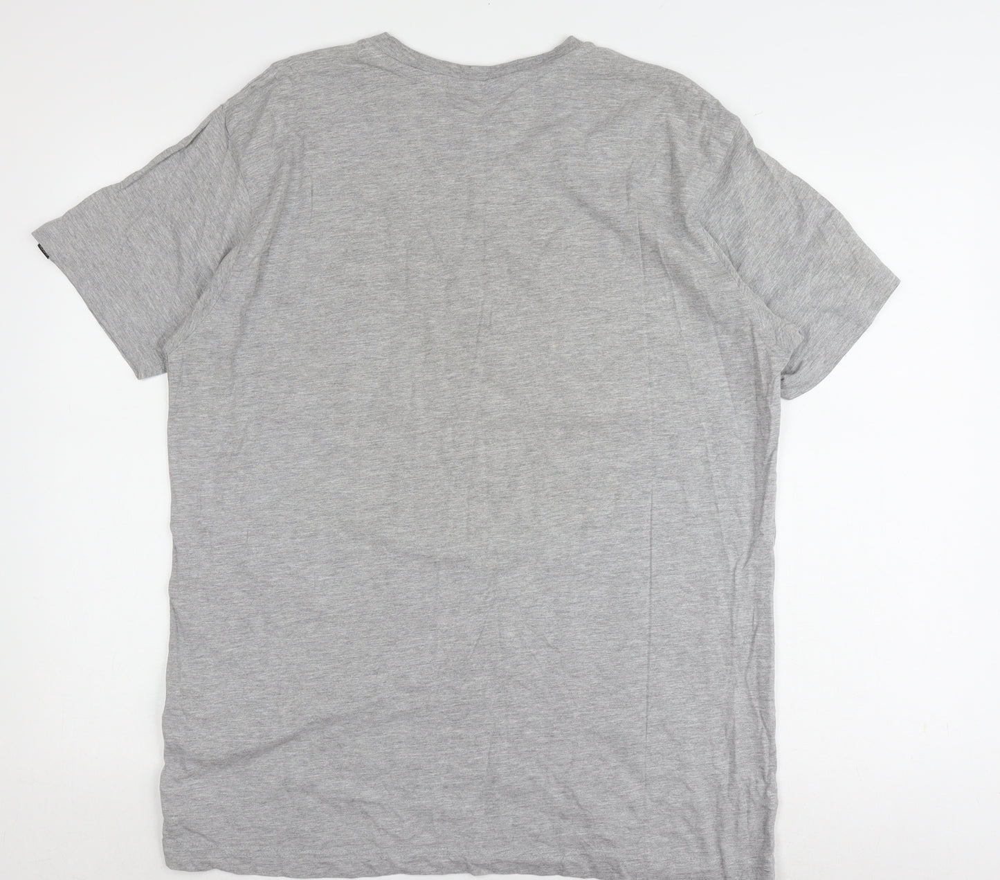 Boxfresh Men's Grey Logo T-Shirt L Short Sleeve