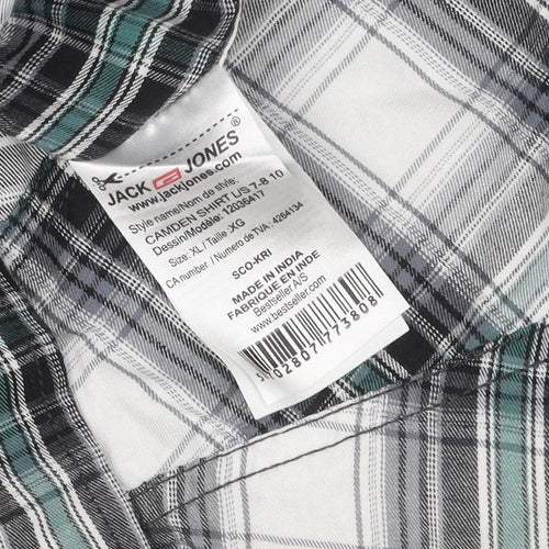 Jack & Jones Men's Multicoloured XL Plaid Shirt