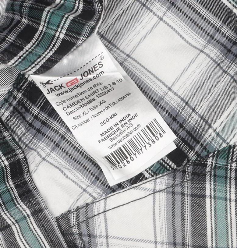 Jack & Jones Men's Multicoloured XL Plaid Shirt