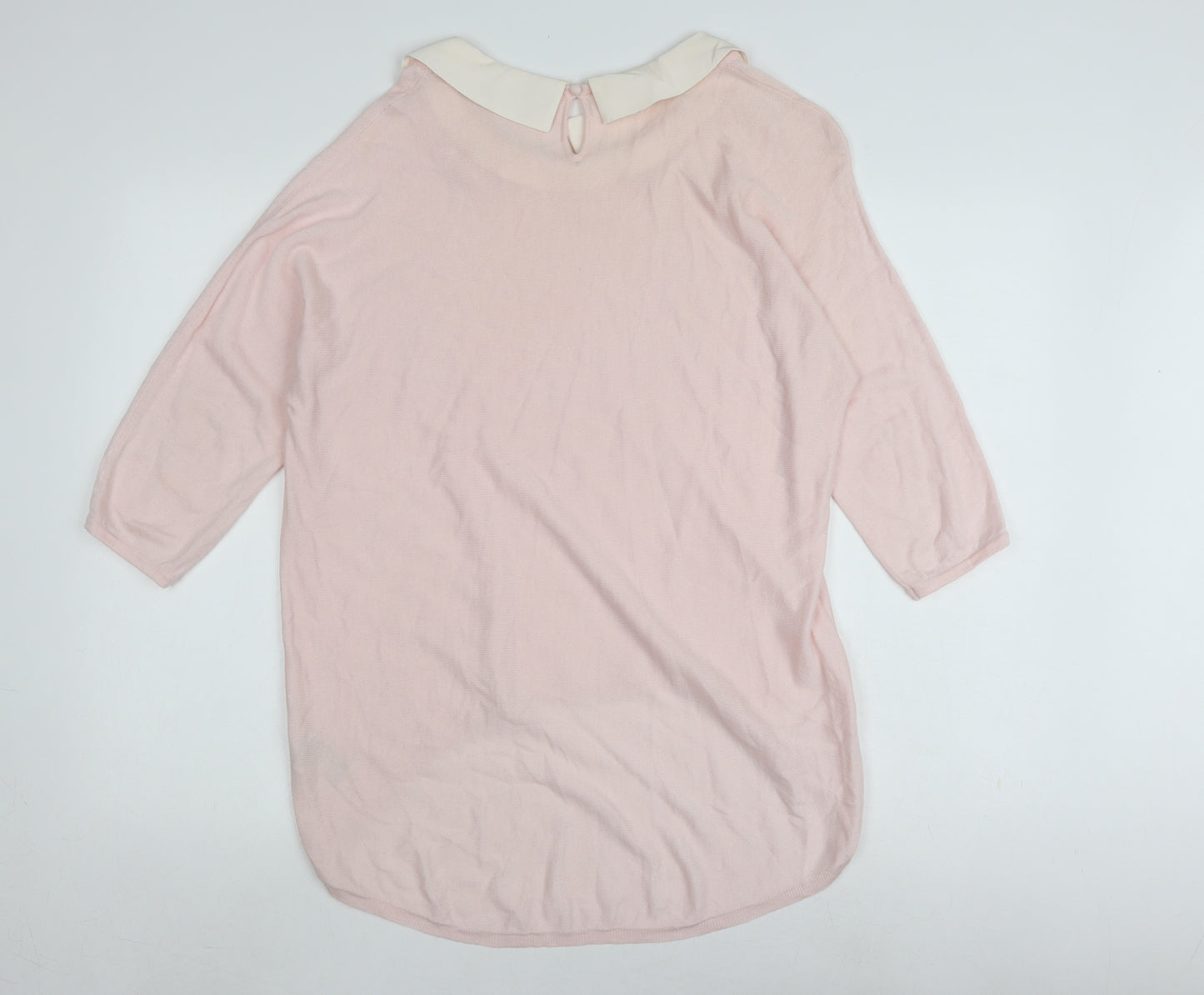 Frock and Frill Women's Pink Collared Pullover Jumper, Size 14