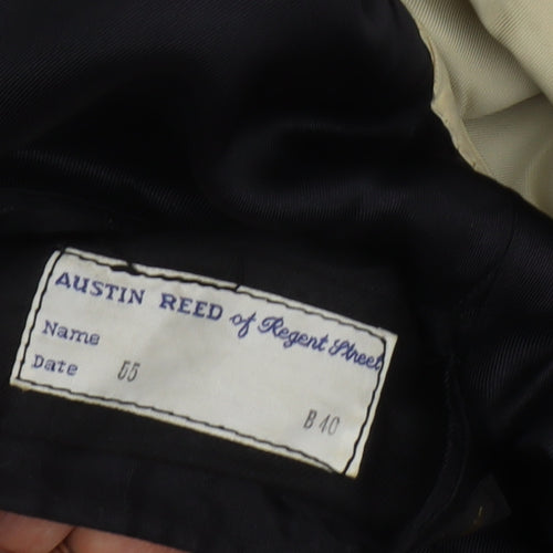 Austin Reed Men's Blue Wool Blazer, Size 40, Classic Fit
