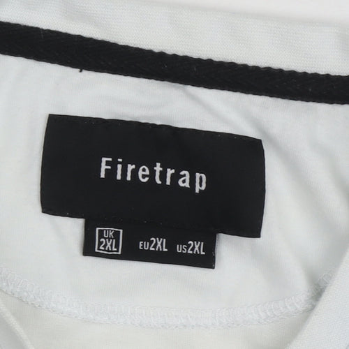 Firetrap Men’s Grey City Graphic T-Shirt - 2XL