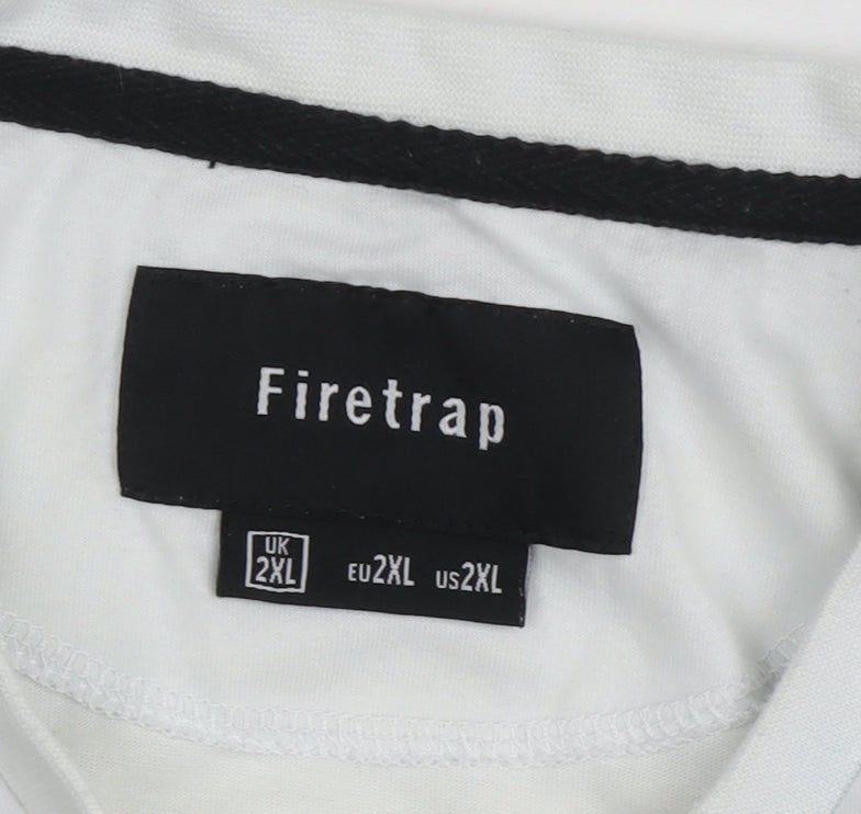Firetrap Men’s Grey City Graphic T-Shirt - 2XL