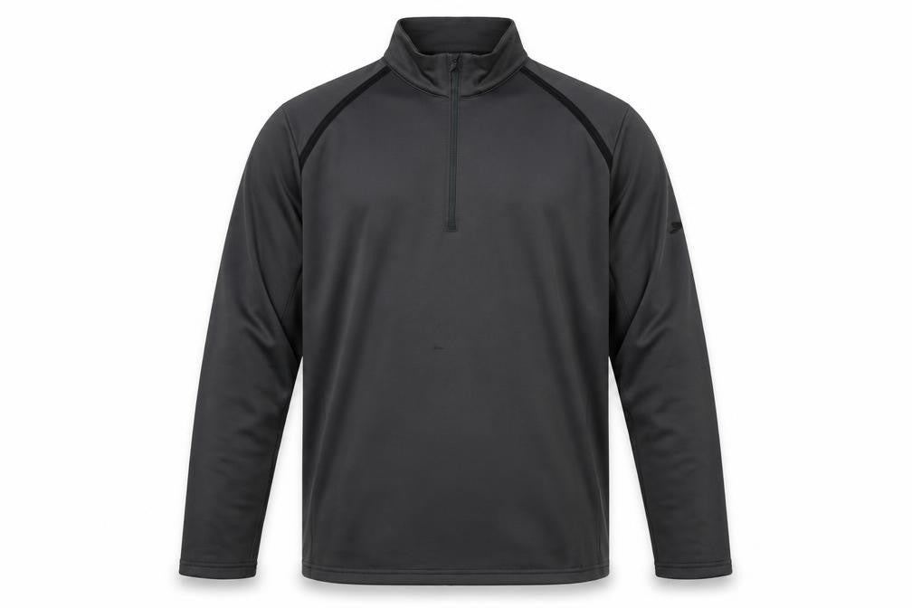 Front view of Slazenger Men's Black 2XL Pullover Long Sleeve Top
