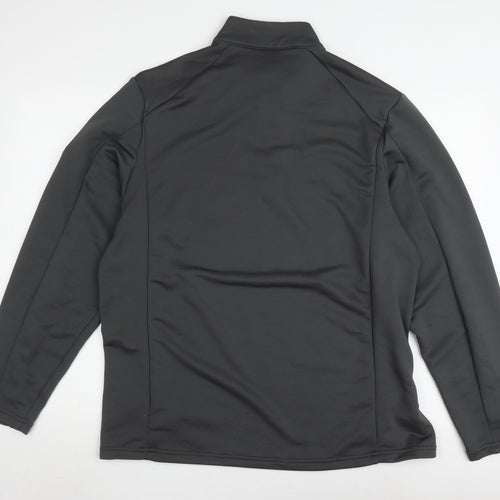 Slazenger Men's Black 2XL Pullover Long Sleeve Top
