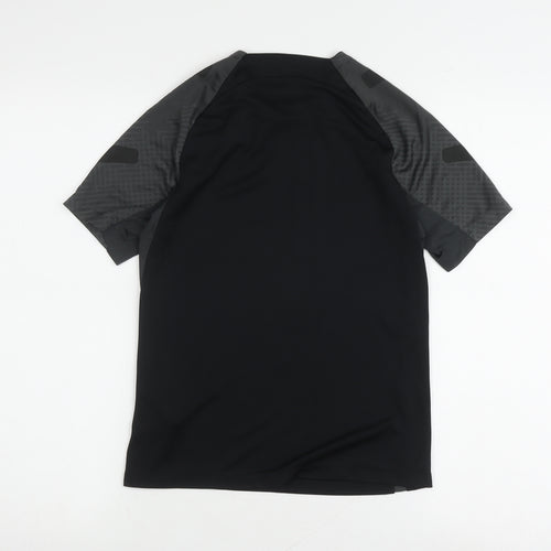 Nike Boys Black Athletic T-Shirt Size 11-12 Years