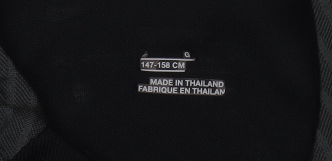 Nike Boys Black Athletic T-Shirt Size 11-12 Years