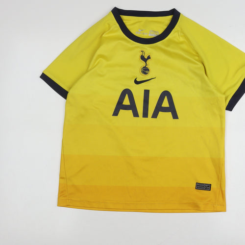 Nike Boys Yellow Football Jersey XS Short Sleeve Kane