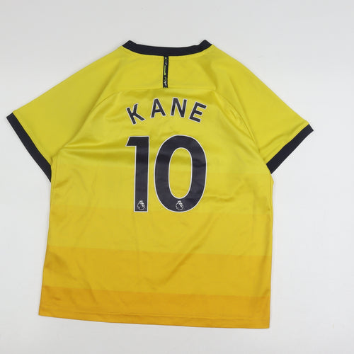 Nike Boys Yellow Football Jersey XS Short Sleeve Kane