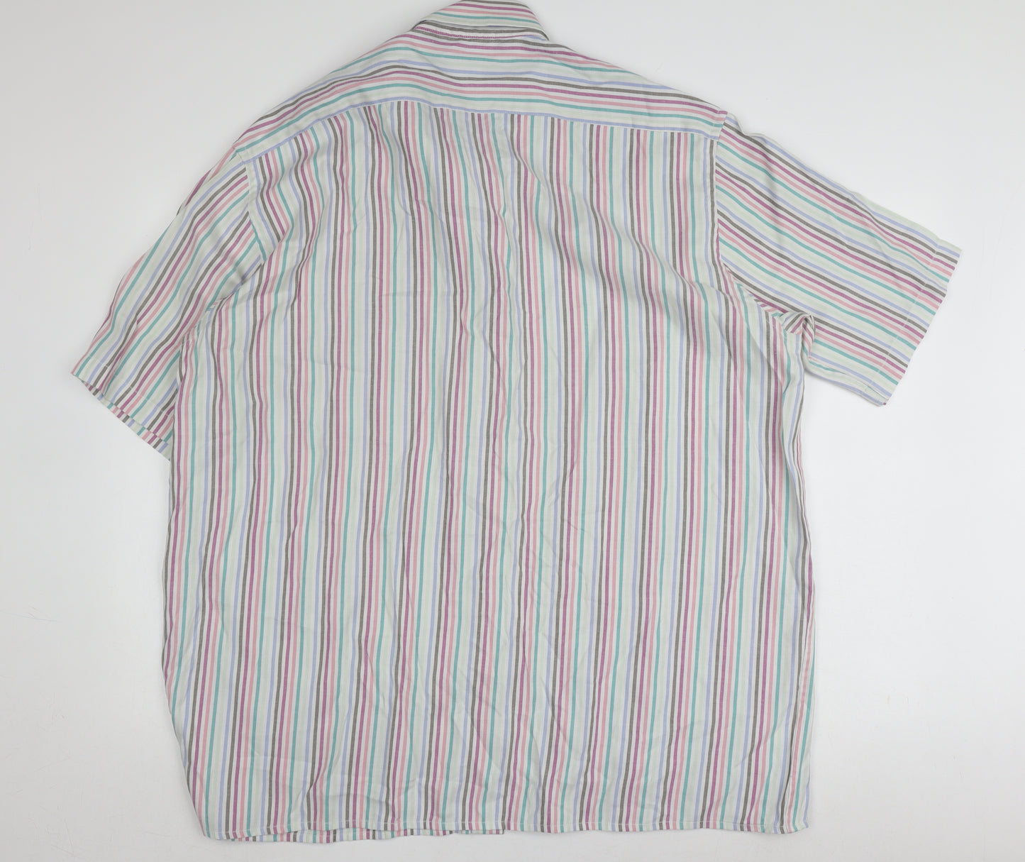 Hutson Harbour Men's Multicoloured Striped Shirt 2XL