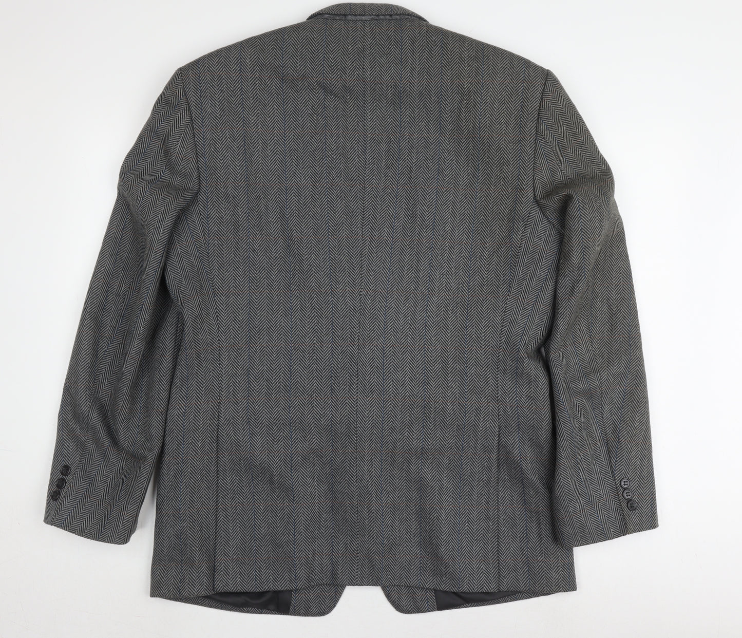 Wellington Executive Men's Grey Tweed Blazer, 40R