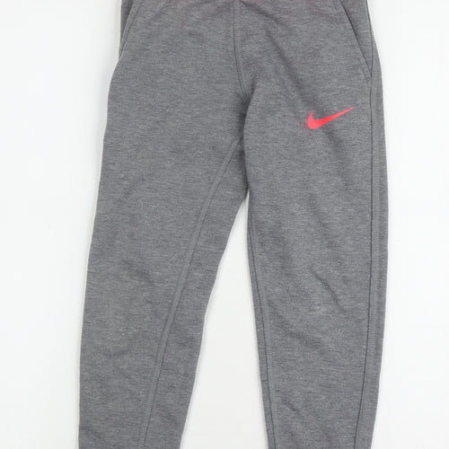 Nike Girls Grey Jogger Trousers XS for Running