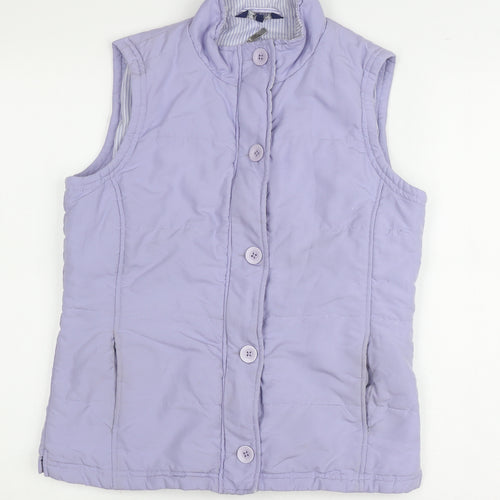 Tulchan Women's Purple Waistcoat, Size S, Button-Down