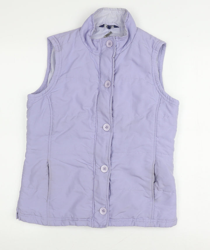 Tulchan Women's Purple Waistcoat, Size S, Button-Down