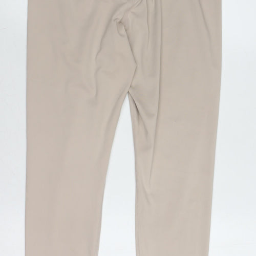 Missguided Womens Beige Leggings UK 14 Skinny Fit
