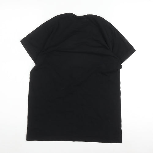 Moschino Boys Black T-Shirt 14 Years Logo Accents