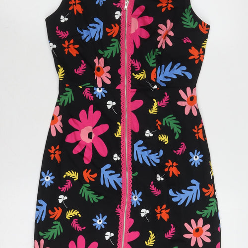 Louche Women's Multicoloured Sleeveless Pencil Dress Size 8