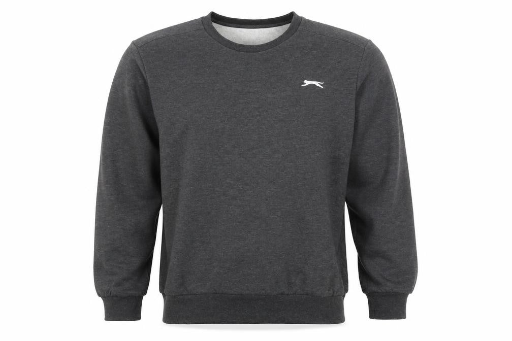 Front view of Slazenger Men's Grey XL Pullover Sweatshirt