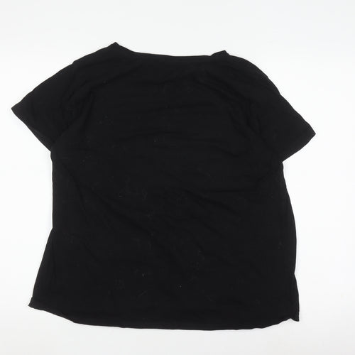 B&C Collection Women's Black Graphic T-Shirt - 3XL