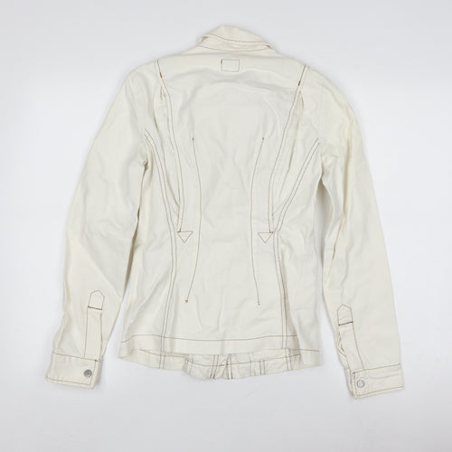 Calvin Klein Women’s Ivory Cotton Blend Jacket XS