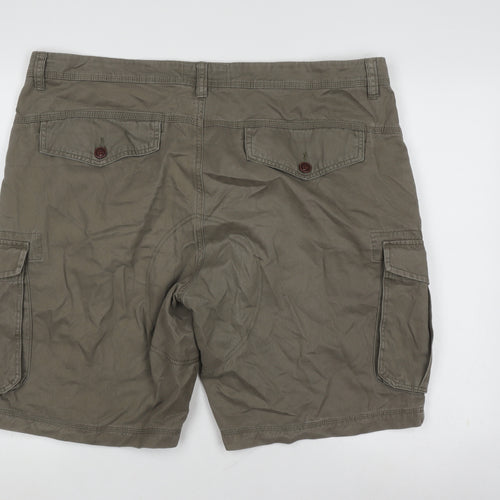 Mantaray Men's Brown Cargo Shorts Size 42 Relaxed Fit