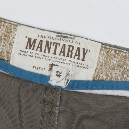 Mantaray Men's Brown Cargo Shorts Size 42 Relaxed Fit