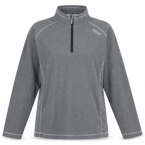 Regatta Women's Grey Henley Sweatshirt Size 14