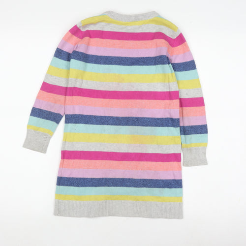 Gap Girls Multicoloured Striped Knit Dress 6-7 Years