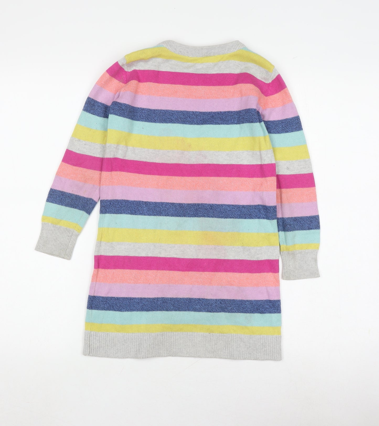 Gap Girls Multicoloured Striped Knit Dress 6-7 Years
