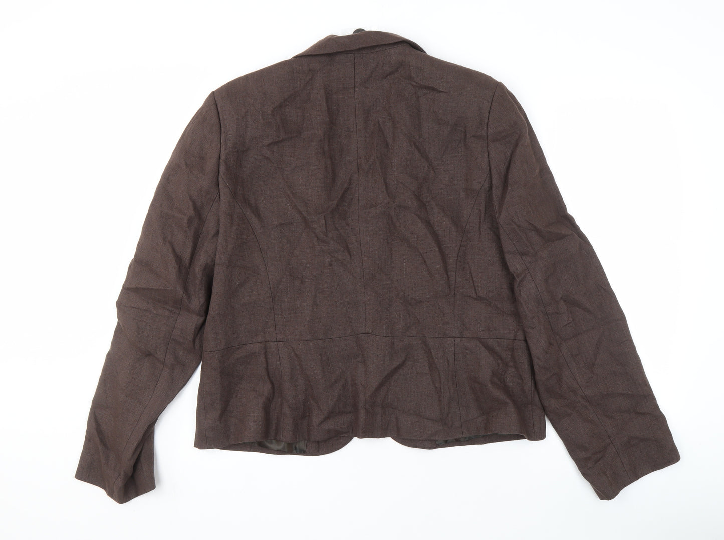 Planet Women's Brown Linen Blazer Size 18
