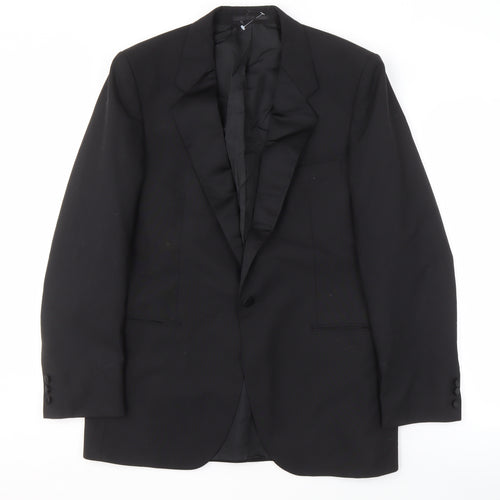 St Michael Men's Black Tuxedo Blazer - 40R, Formal, Stylish